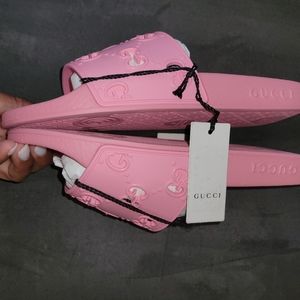 Women's rubber GG slide sandal